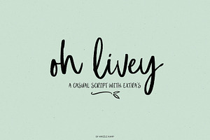 Oh Livey Brush Script Font