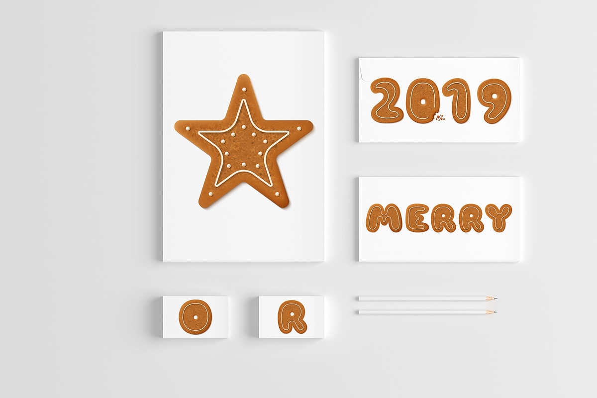 Christmas Cookies Alphabet [Vector], an Object Graphic by Chuhastock (Photo 8 of 9)