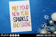 January SVG Cut Files for Cricut, an Illustration by illuztrate (Thumbnail 7 of 12)