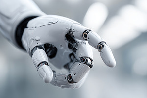 Close up of futuristic robotic hand, a Technology Photo by MistyDay