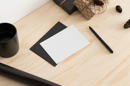 White card mockup, JPEG