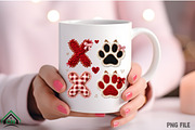Faux Yarn Dog Paw Valentine PNG, an Illustration by Craft Nest (Thumbnail 4 of 4)