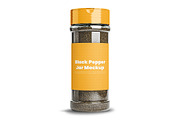 Spice Jar with Black Pepper Mockup, a Product Mockup by Designbuys (Thumbnail 2 of 2)