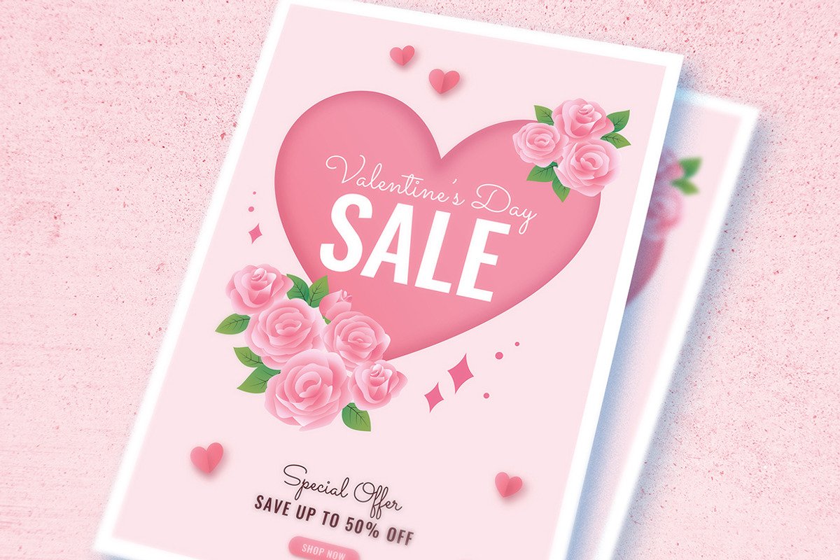 Valentine Sale Flyer, a Flyer Template by Esui Studio (Photo 3 of 3)