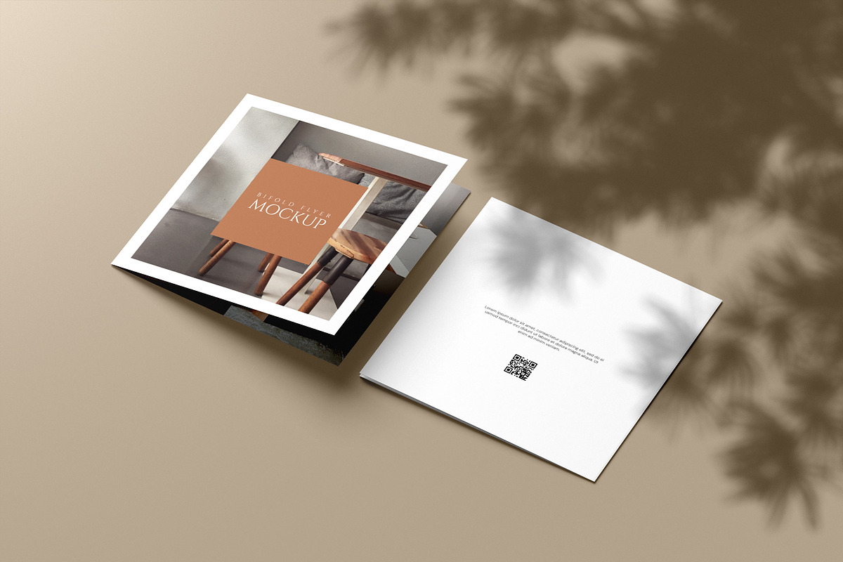 Square Bifold Brochure Mockup, a Books & Magazine Mockup by Mockup Supper (Photo 5 of 13)