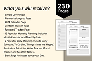 Monthly Planner, Daily Planner, a Print Template by POC Digital (Thumbnail 3 of 7)