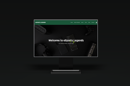 eSports Legends Web – HTML & CSS