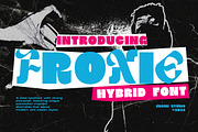 Froxie - Hybrid Font, a Sans Serif Font by ErgibiStudio (Thumbnail 1 of 10)