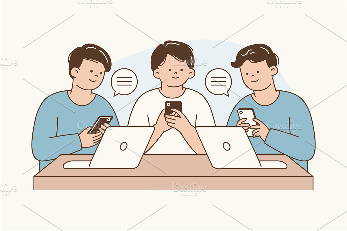 The Screen Divide Illustration, an Object Graphic by Jump Studio (Photo 9 of 12)