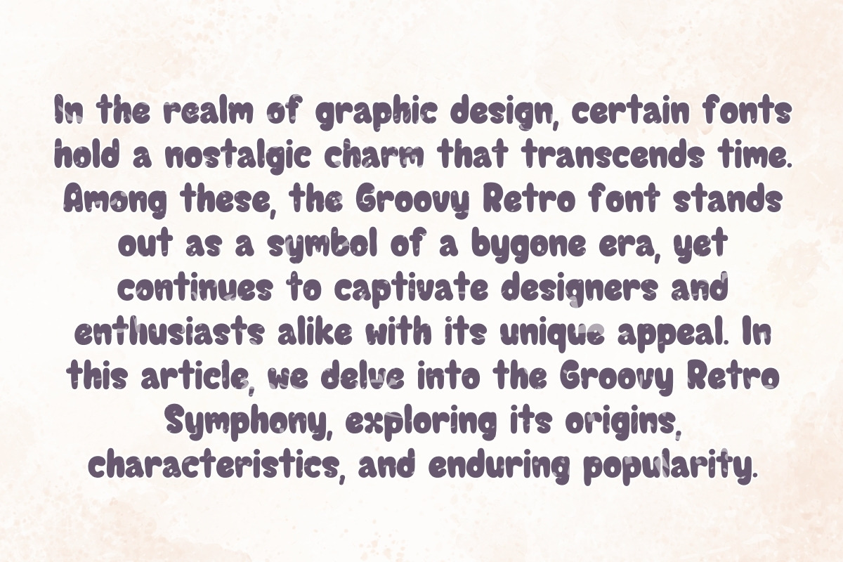 Groovy Retro Symphony - Handwritten, a Handwritten Font by Charmingbear59.design (Photo 3 of 5)