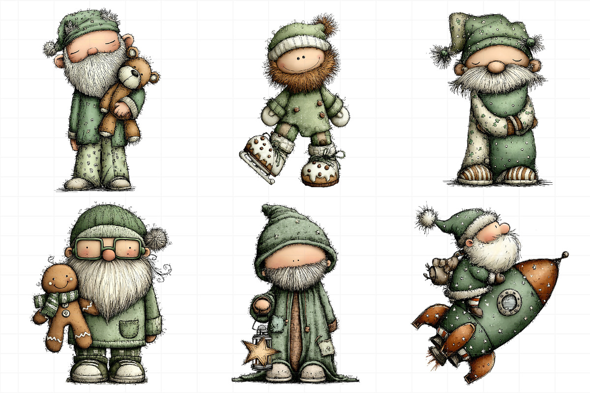 Santa Christmas Clipart, an Illustration by Daily.Designs (Photo 5 of 5)