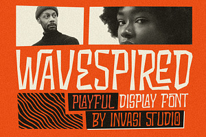 Wavespired - Display Retro, a Font by Invasi Studio