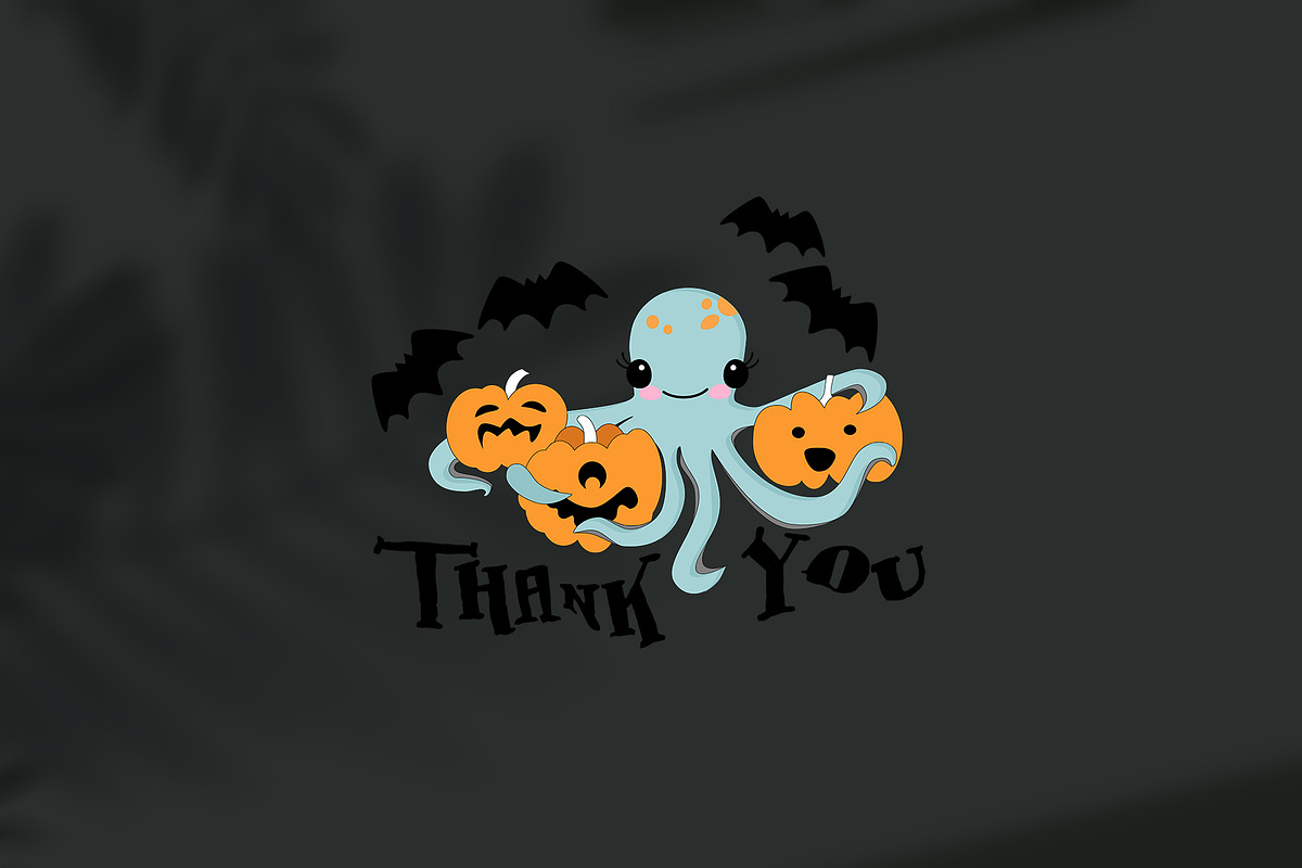 Halloween octopus, an Illustration by Nejumi (Photo 5 of 5)
