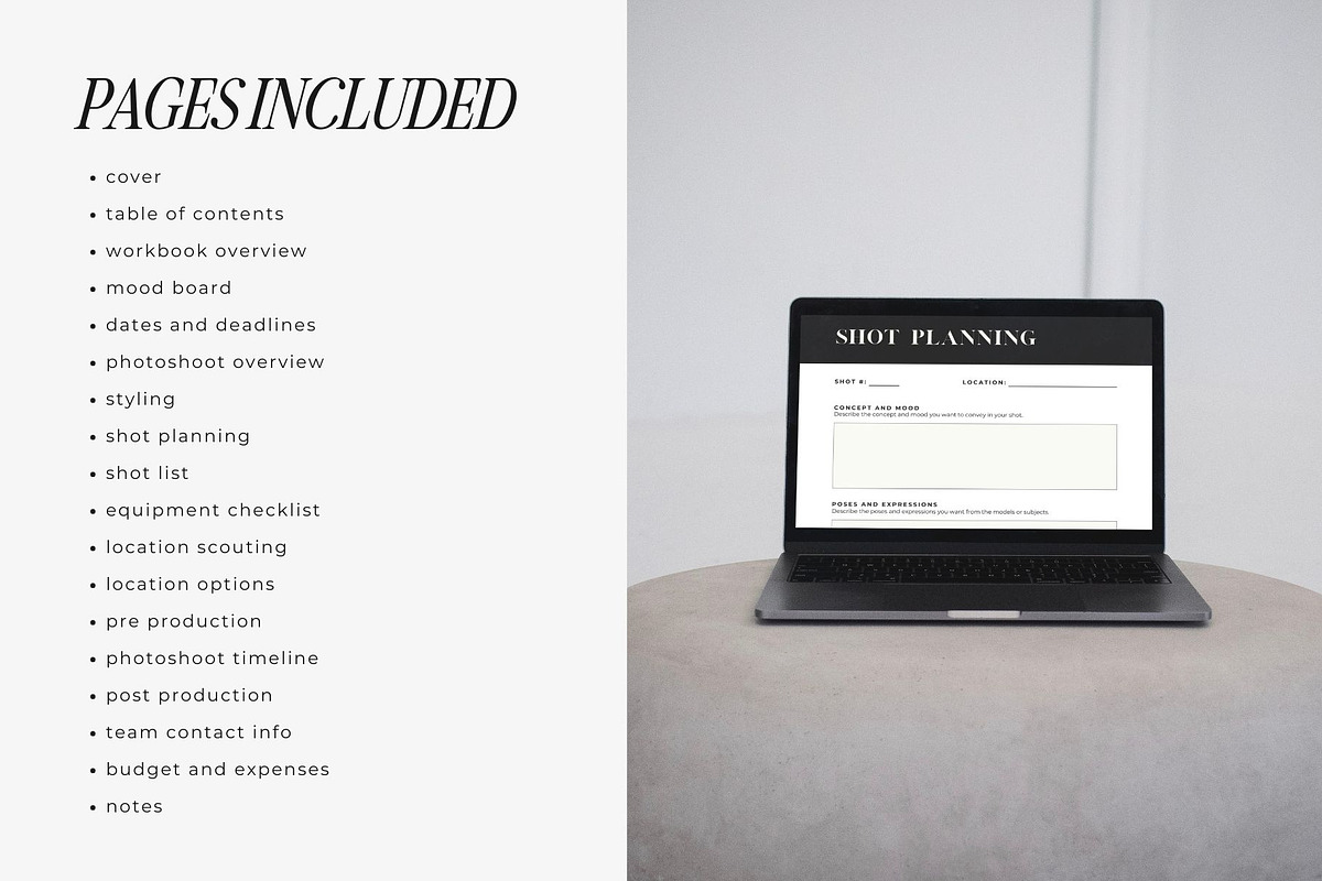 Photography Workbook Template, a Marketing Template by Blush Created (Photo 2 of 9)