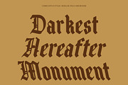 CS Halstein – Blackletter Font, a Blackletter Font by Craft Supply Co. (Thumbnail 3 of 8)