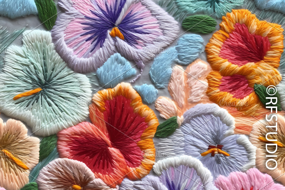 DELICATE EMBROIDERY 8Textures Bundle, a Texture Graphic by ...