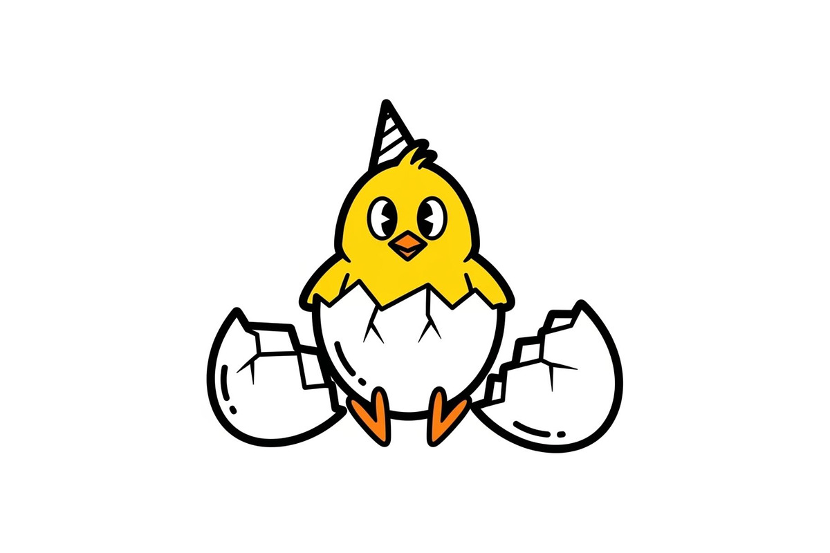 Cute Easter Chick Hatch Vector Bundl, an Illustration by jahid234 (Photo 2 of 51)