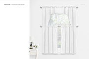Cafe Curtains and Valance Mockup, a Household Mockup by Creatsy (Thumbnail 2 of 7)