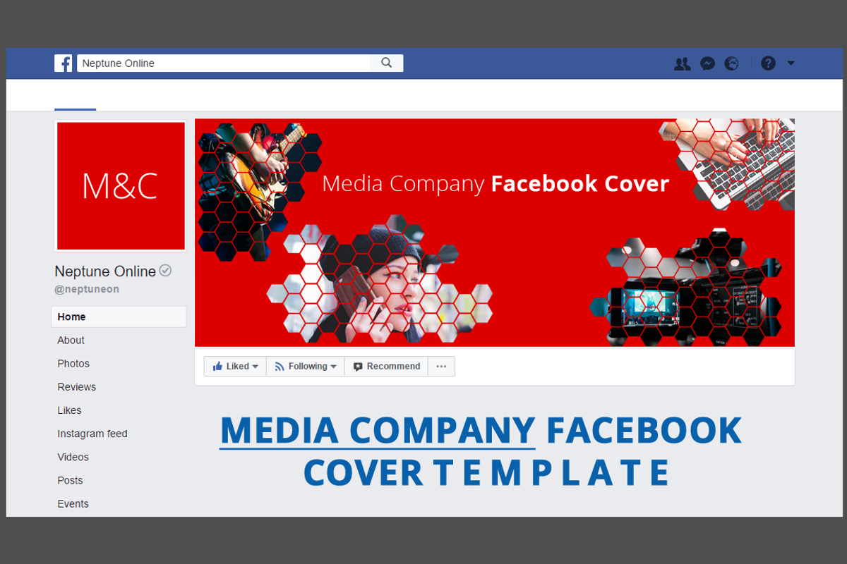 Clean Media Company Facebook Cover, a Social Media Template by NeptuneDesign (Photo 4 of 4)