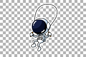 Cute Astronaut Skipping Rope