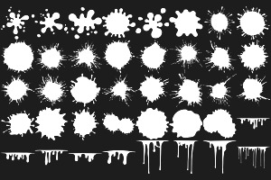 Splash Splatter Marks Set 2