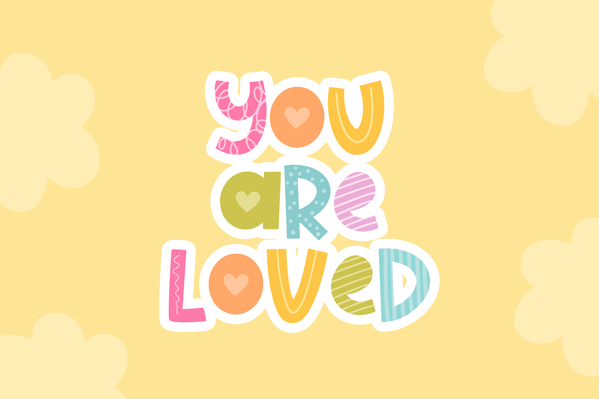 Playful Font with Fun Rainbow Patterns preview 6