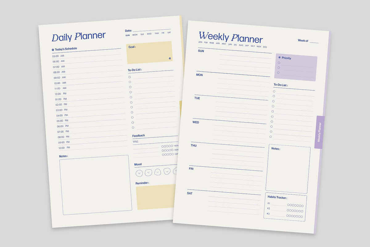 Student Planner Template, a Stationery Template by BrandPacks (Photo 2 of 4)