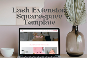 PureLash Studio Squarespace Template