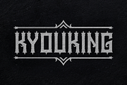 Kyouking Font, a Blackletter Font by seventhimperium (Thumbnail 1 of 4)