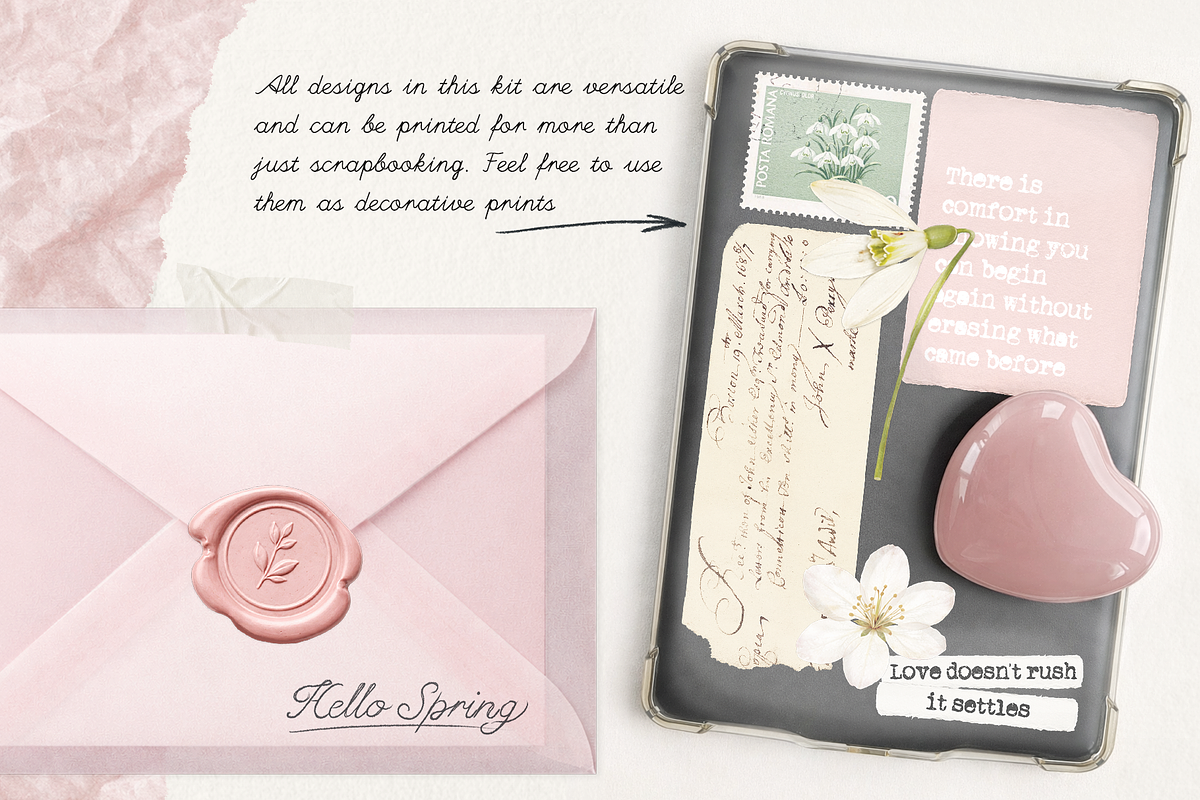 BREATH OF SPRING Scrapbooking Bundle, an Object Graphic by Moon Starer Studio (Photo 3 of 10)