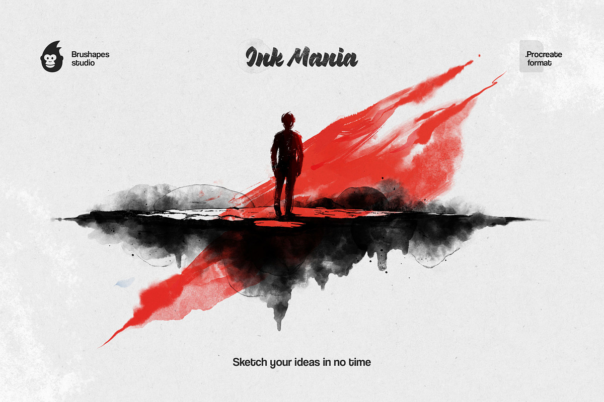 Ink Mania Procreate Brushes, a Brush Add-On by brushapes.com (Photo 2 of 10)