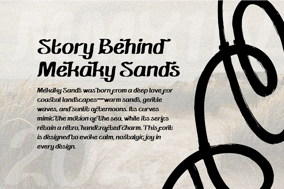 Mekaky Sands – Coastal Retro Serif, a Serif Font by restuartdesign (Photo 4 of 7)