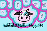 Gemini Cows Retro Typeface, a Font by Rachel McBride Creative (Thumbnail 3 of 9)