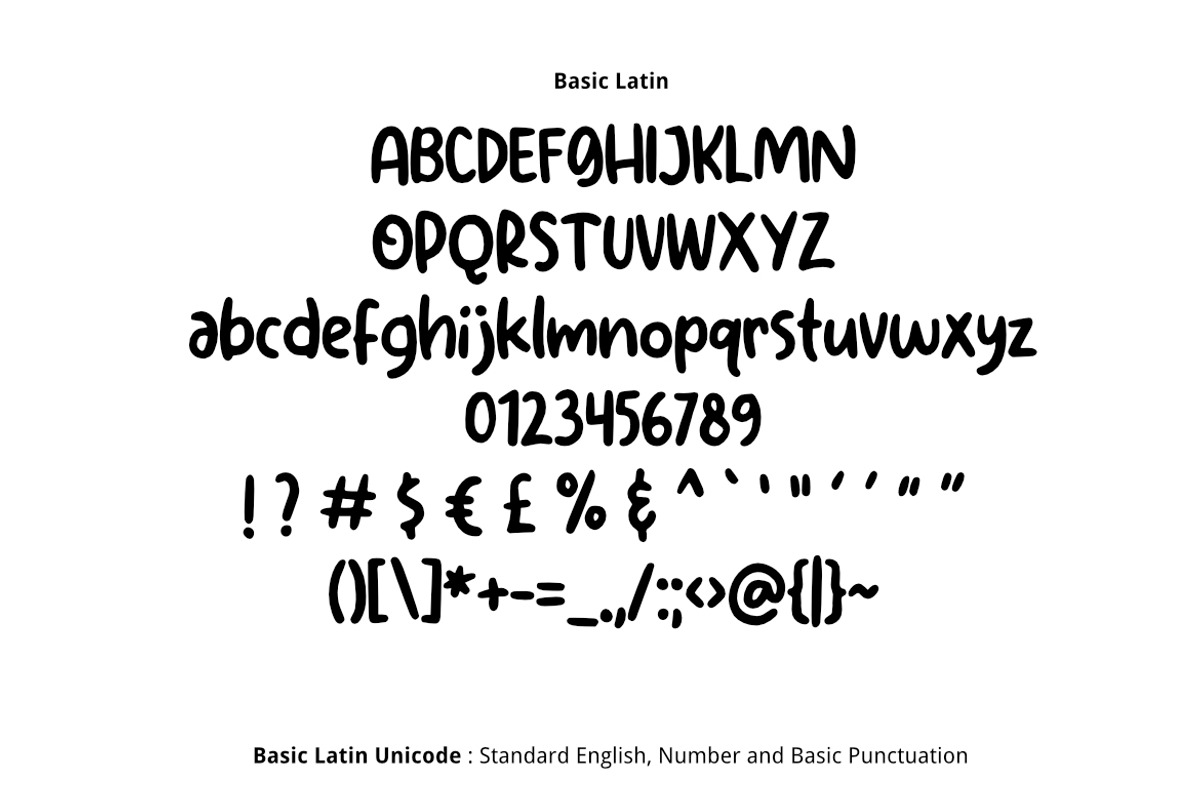 Hakuro Marker Font preview 2