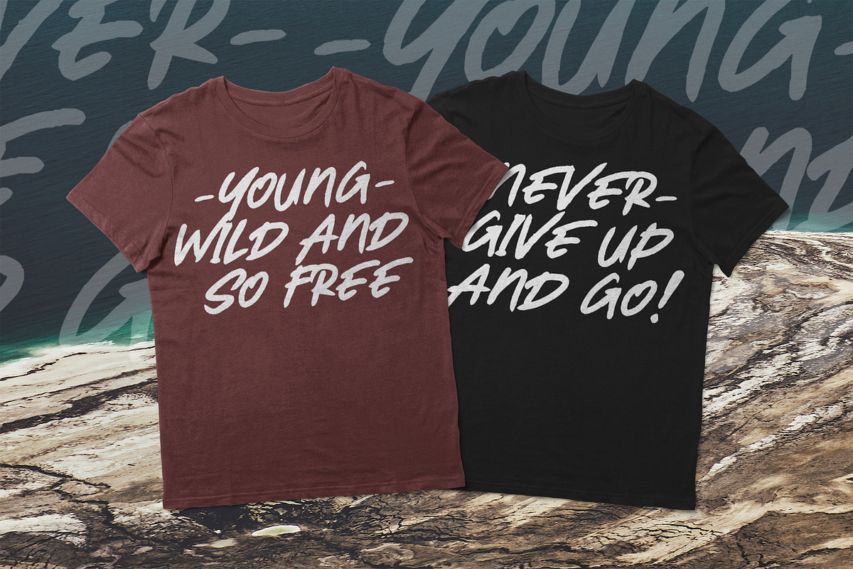 Mortal Wave - Dry Brush Font preview 2