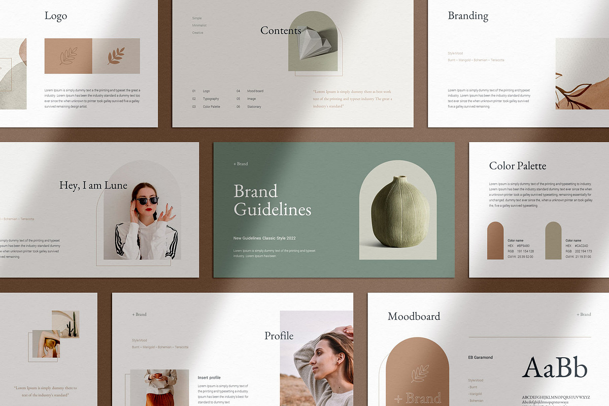 Brand Guidelines Keynote Template, a Presentation Template by ...