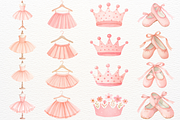 Pink Ballet Clipart Baby Ballerina, a Person Illustration by SugarCloudStudioArt (Thumbnail 7 of 9)