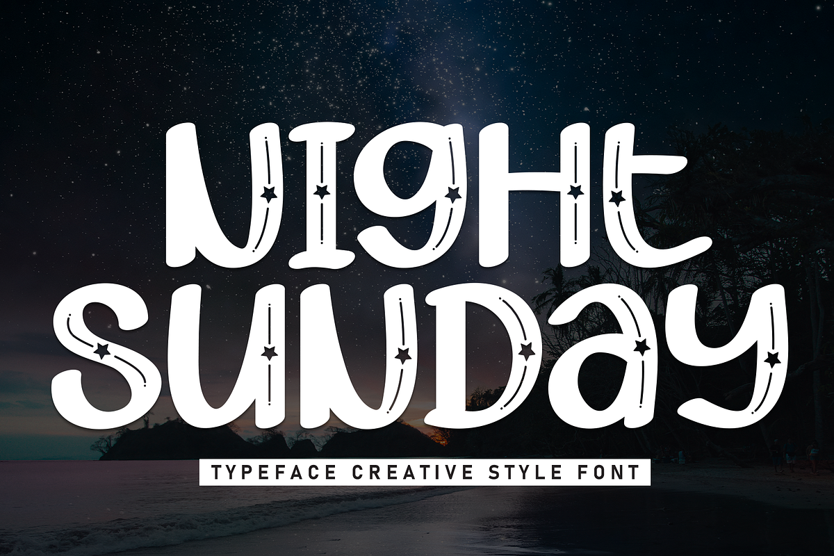 Night Sunday | Script Font, a Script Font by Scratchones (Photo 1 of 8)
