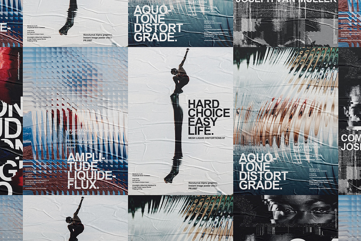 Distorted Image Posters, a Design Template by Evlogiev Studio (Photo 14 of 14)
