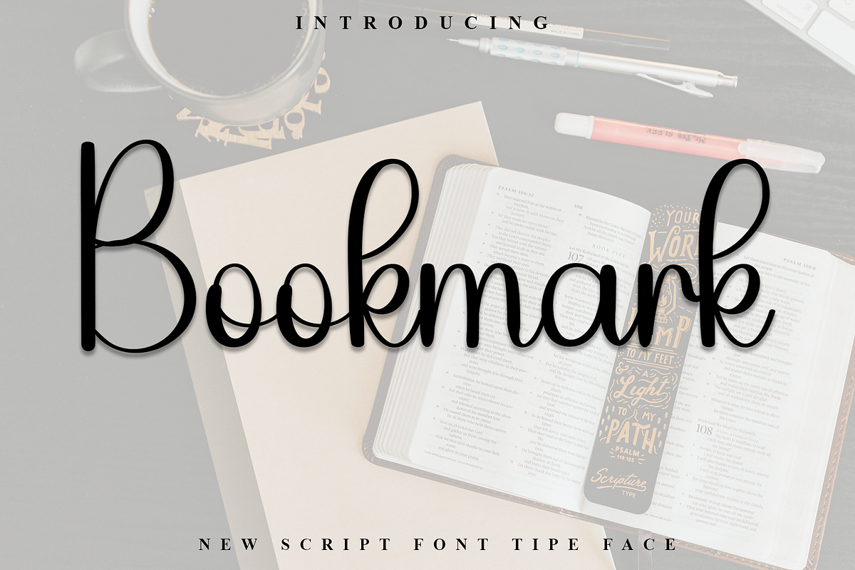 Bookmark, a Handwritten Font by FreshTypeINK (Photo 1 of 8)