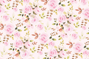 Tender Roses Seamless Pattern, a Pattern Graphic by Cheeba Ribba Designs (Thumbnail 2 of 3)