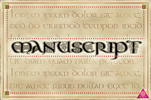 CELTIC Color FONT- AonManuscriptBlk