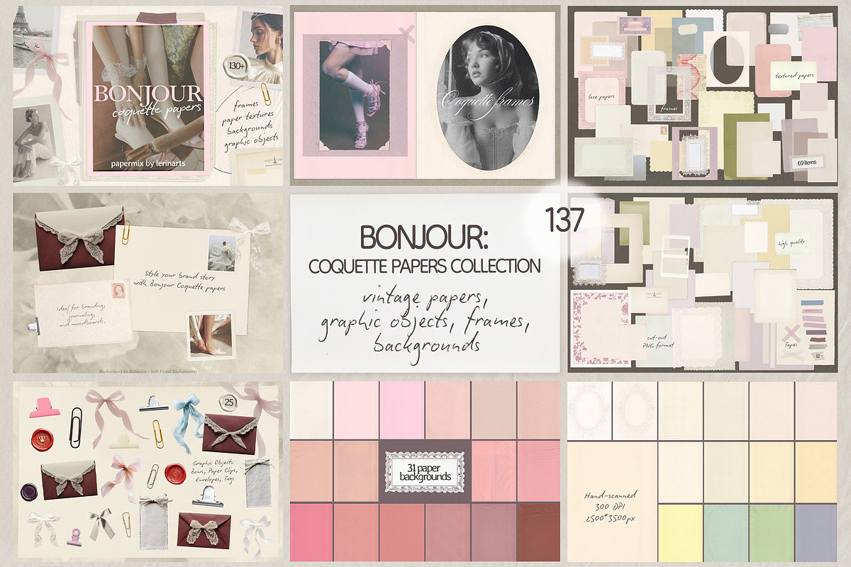 COLLAGE BUNDLE 20 in 1 (3800+), an Object Graphic by lerinartstudio (Photo 5 of 21)