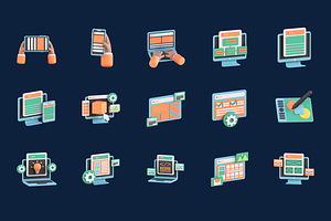 3D Web Design Icons