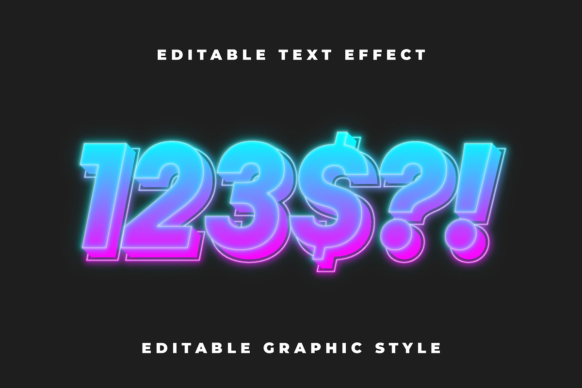 Neon Gradient Text Effect preview 2