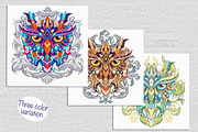 Forest Collection: Owl, Wolf, Fox, an Animal Illustration by ArtoJoy (Thumbnail 2 of 8)