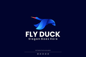 Gradient Modern Flying Duck Logo, a Branding & Logo Template by Artnivora.Std