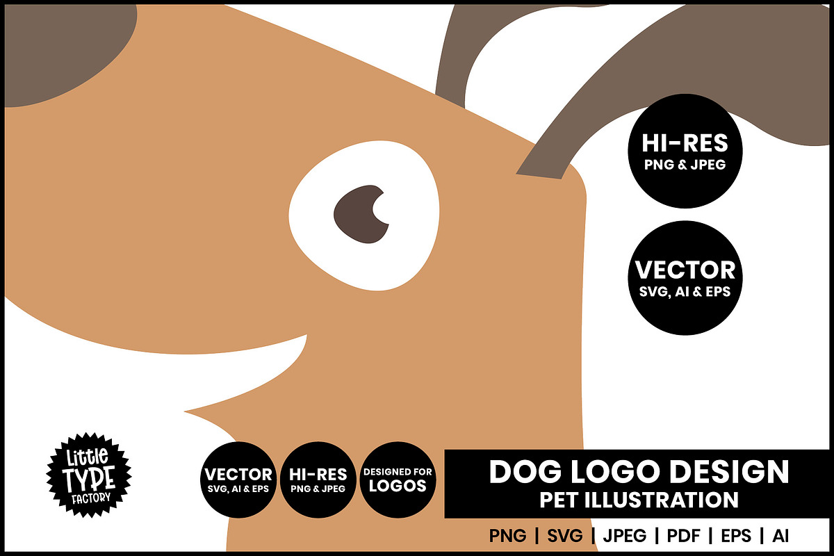 Jumping Dog Logo PNG Illustration, an Animal Illustration by Little Type Factory (Photo 3 of 5)