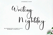 Writing Nightday, a Handwritten Font by FreshTypeINK (Thumbnail 1 of 8)