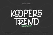 Koopers Trend - Handwritten Font, a Handwritten Font by Flawless And Co (Thumbnail 1 of 10)